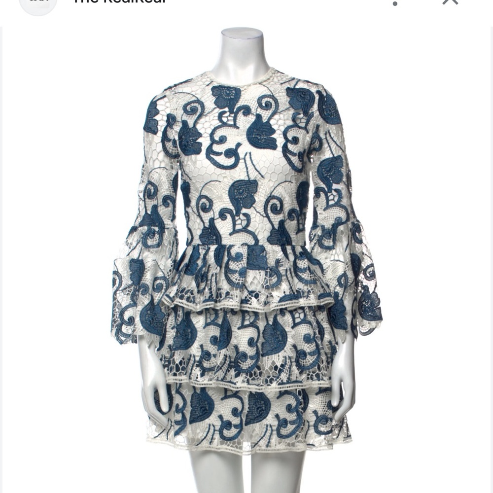Alexis mini dress with mesh